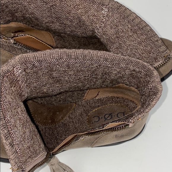 👢BOC Born fringed zipper stacked heel booties 7.5 - Picture 4 of 6